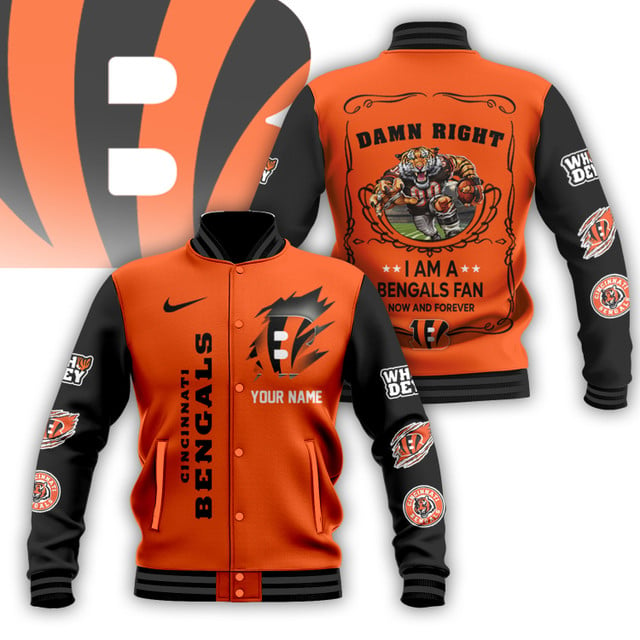 NFL x CNBG Personalized Custom Baseball Jacket V1 NAK