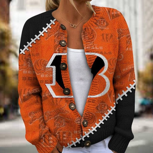 NFL x CNBG Women cardigan sweater V1 NAK TXP