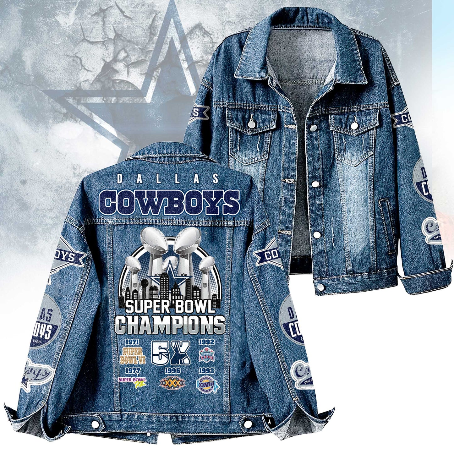 NFL x DAL Champions  Denim Jacket HLP