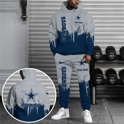 NFL x DAL Combo Hoodie And Sweatpants V1 NAK NHT