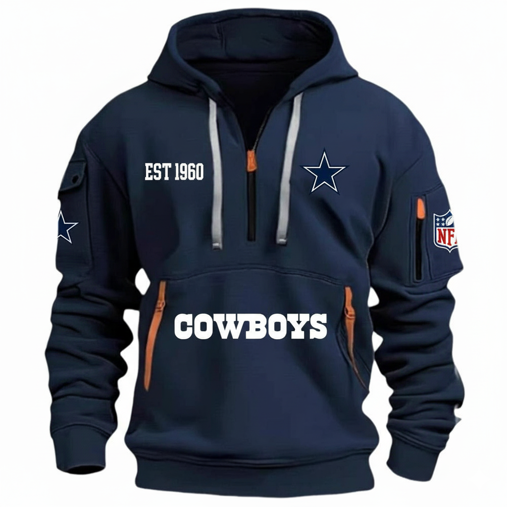 NFL x DAL EST 1960 HOODIE HALF ZIPPER HLP