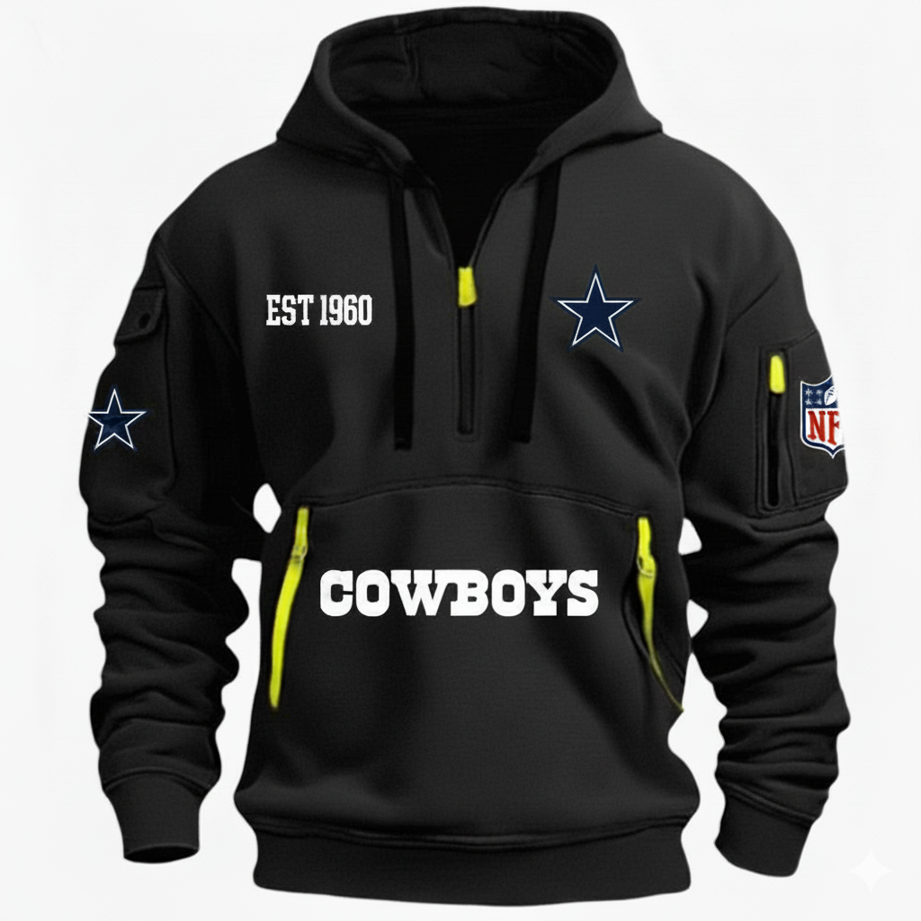 NFL x DAL EST 1960 HOODIE HALF ZIPPER HLP