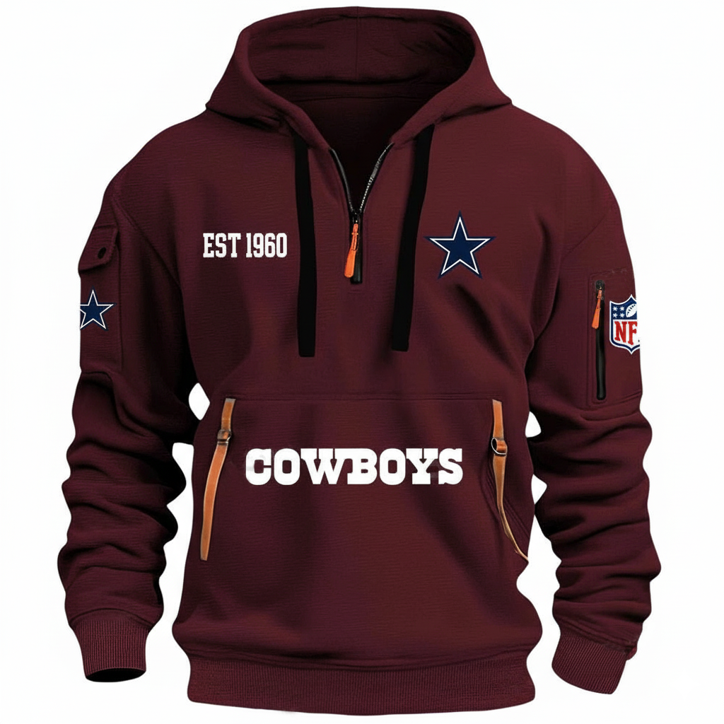 NFL x DAL EST 1960 HOODIE HALF ZIPPER HLP