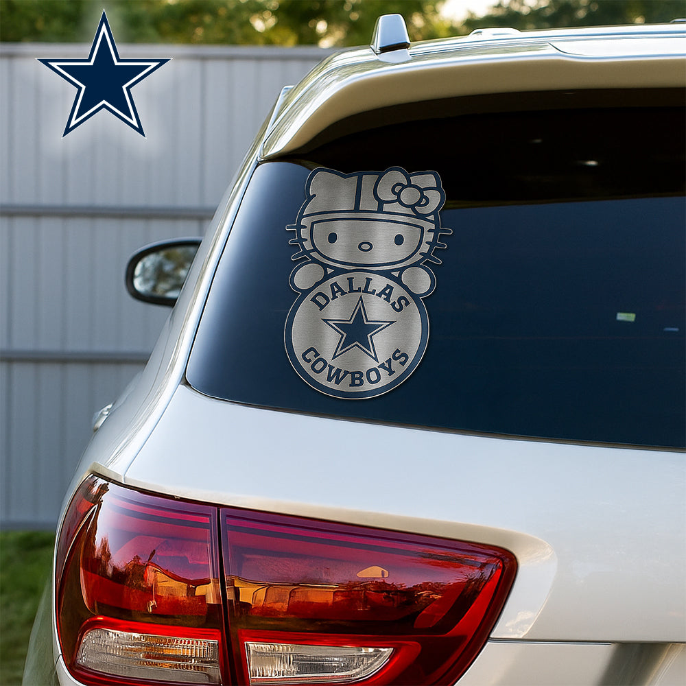 NFL x DAL Hello Kitty Car Badge Sticker HLP