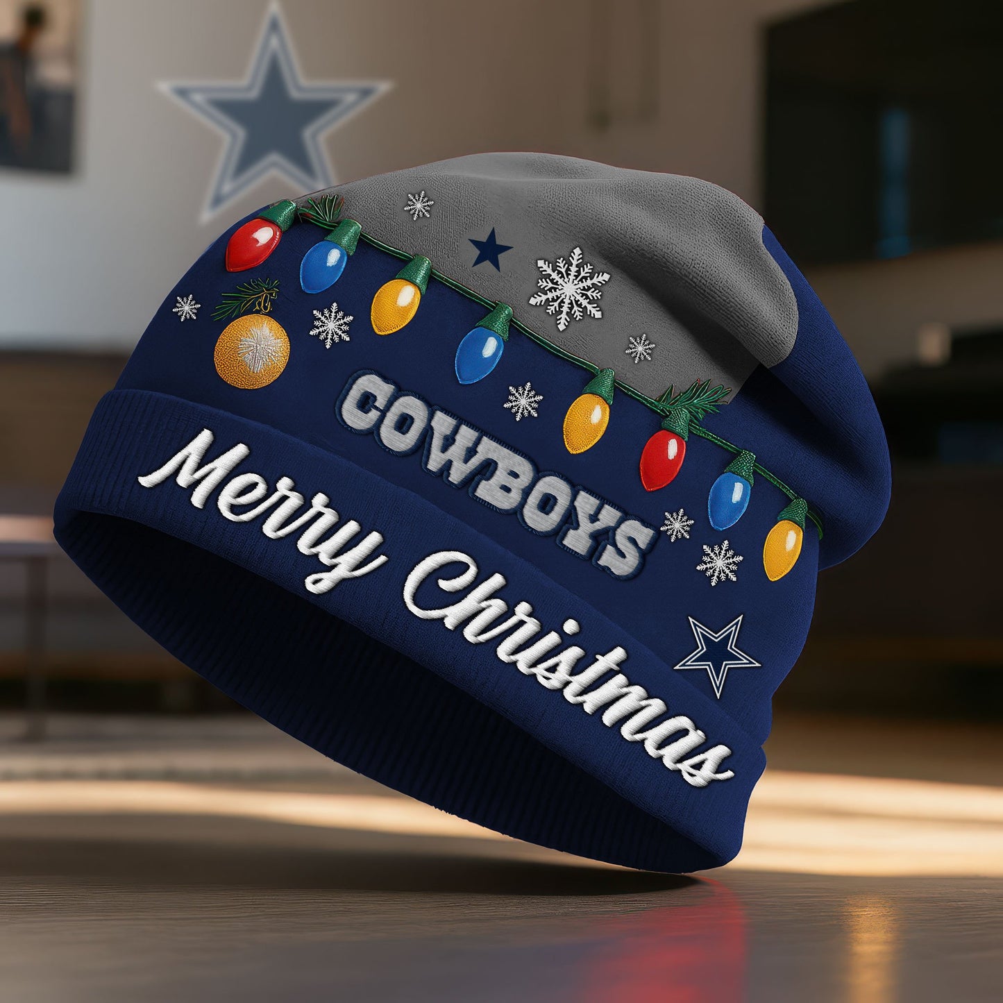 NFL x DAL Merry Christmas Beanie Hat HLP