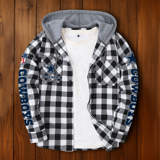NFL x DAL Personalized Flannel Hoodie Shirts HLP