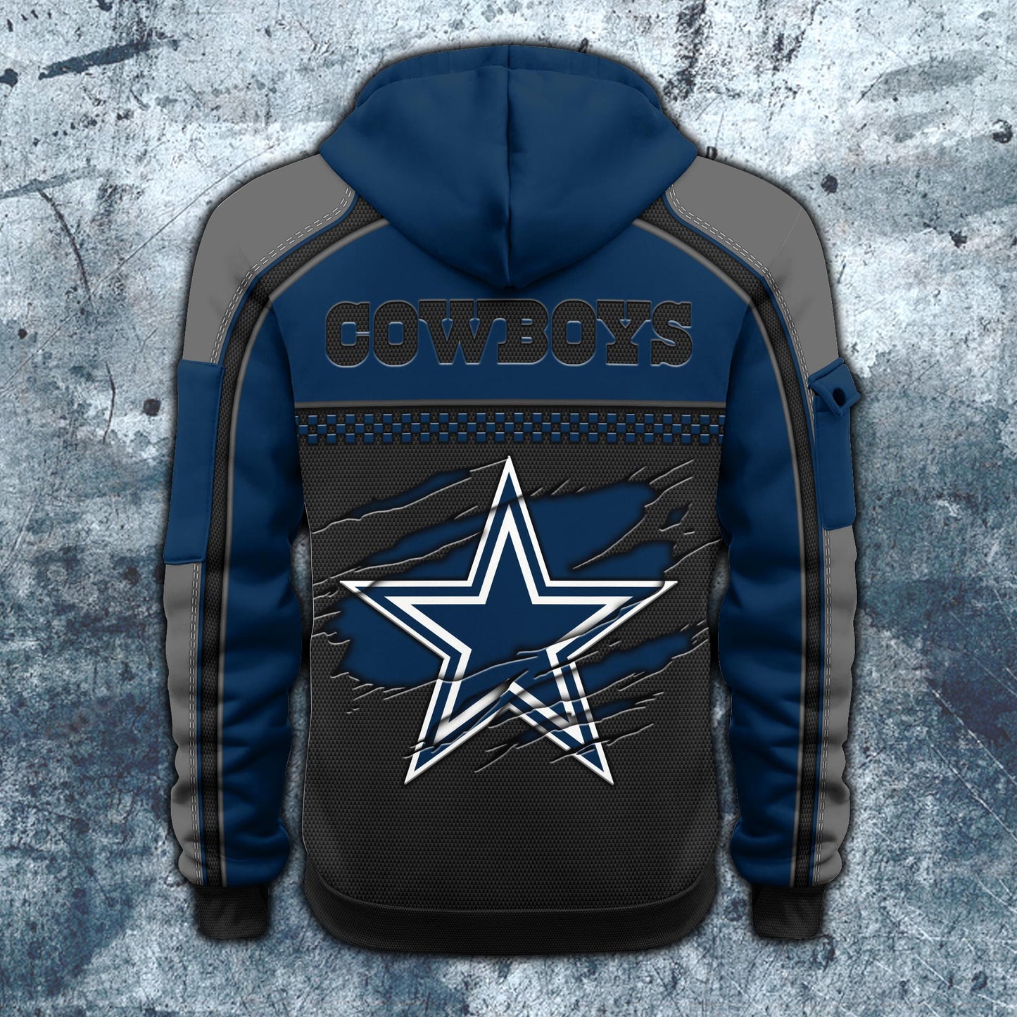 NFL x DAL Personalized Half-zip Hoodie HLP HLPHUONG