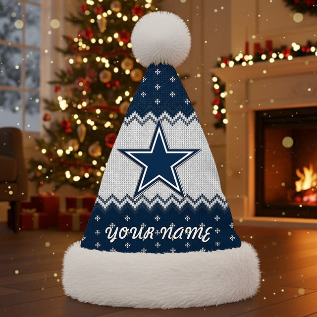 NFL x DAL Personalized Santa Hat Christmas Gift For Fan V1 NAK
