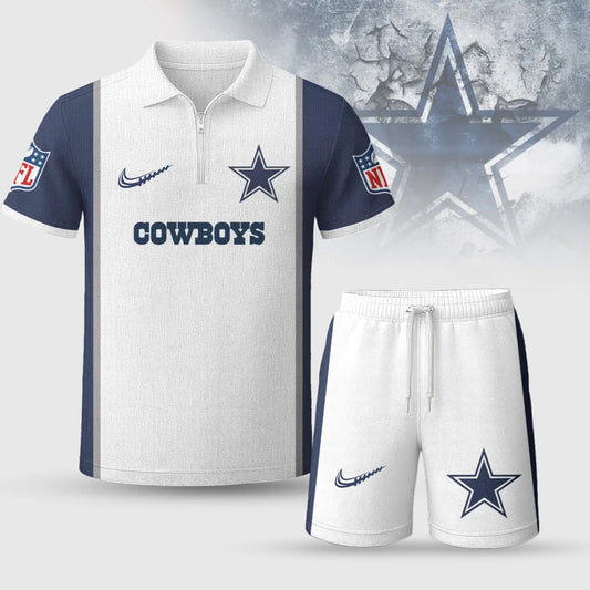 NFL x DAL Premium Combo Polo And Shorts V1 NAK NHM