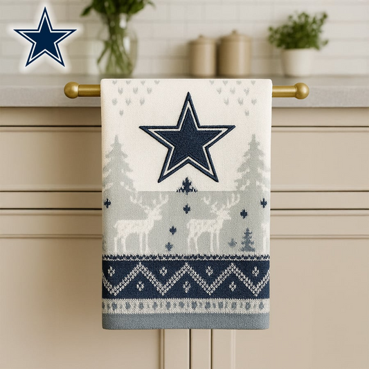 NFL x DAL Premium NFL Christmas Kitchen Towel V1 NAK