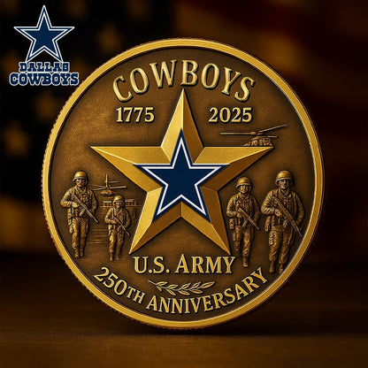 NFL X DAL Premium U.S Army Anniversary Coin HLP