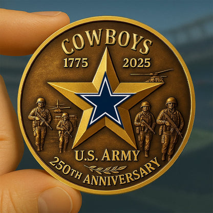 NFL X DAL Premium U.S Army Anniversary Coin HLP