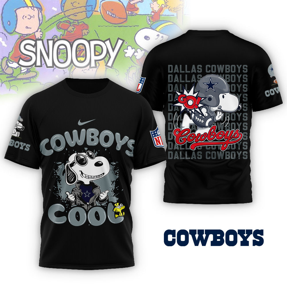 NFL x DAL Snoopy Cool 3D Shirt HLP 271025