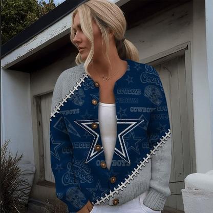 NFL x DAL Women cardigan sweater V1 NAK TXP