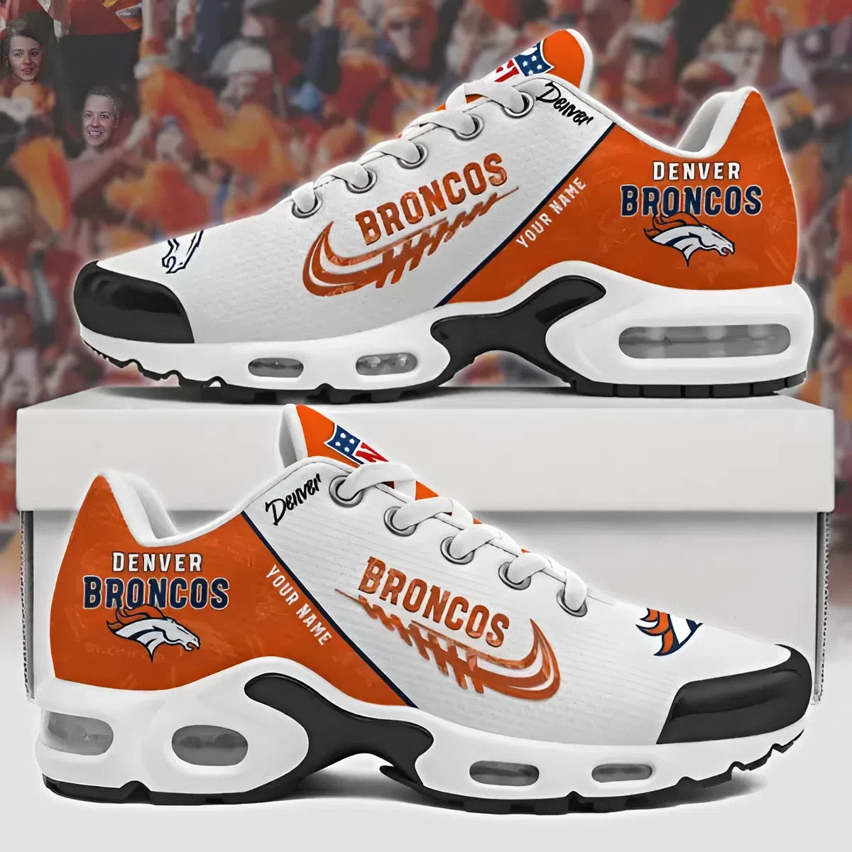 NFL x DEN Customize Your Name Ver 28 Sport Shoes V1 NAK NHM