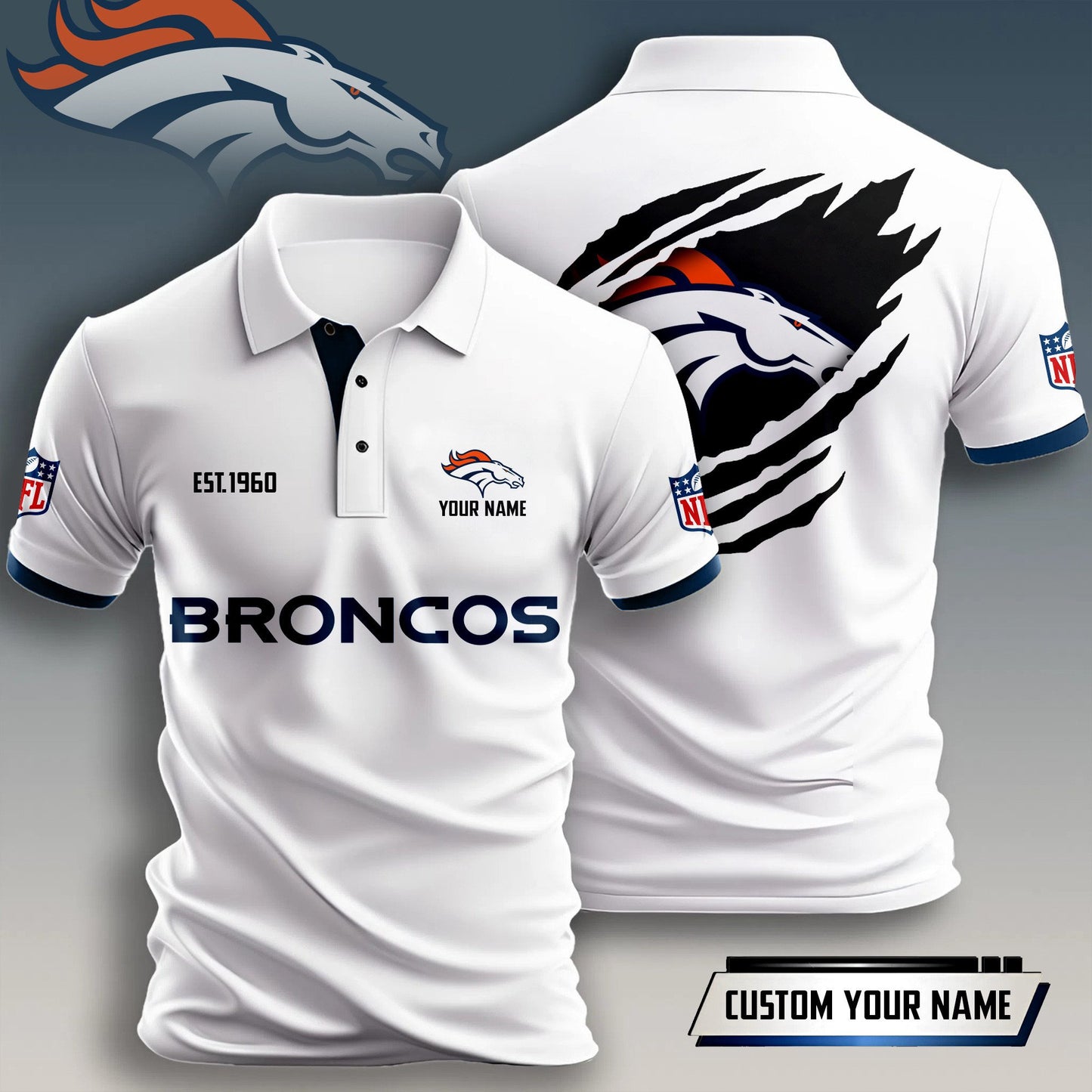 NFL x DEN Est Personalized Polo Shirt HLP