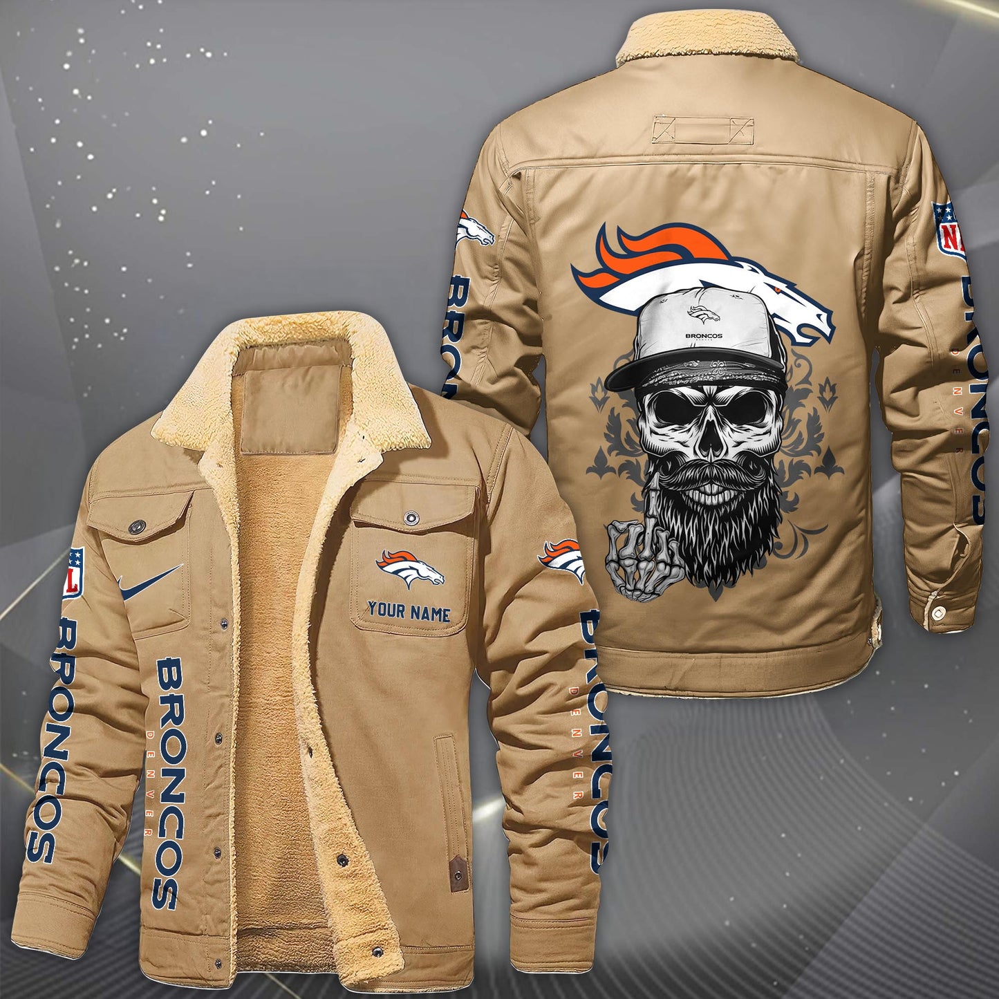 NFL x DEN Fleece Lined Cargo Jacket HLP