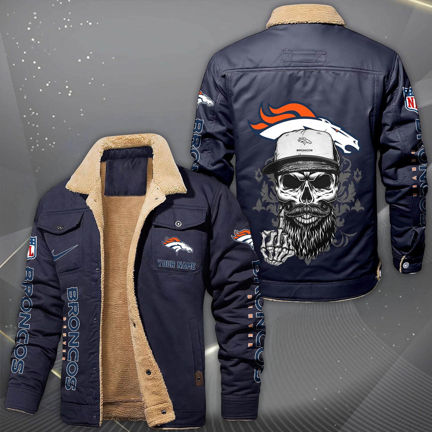 NFL x DEN Fleece Lined Cargo Jacket HLP