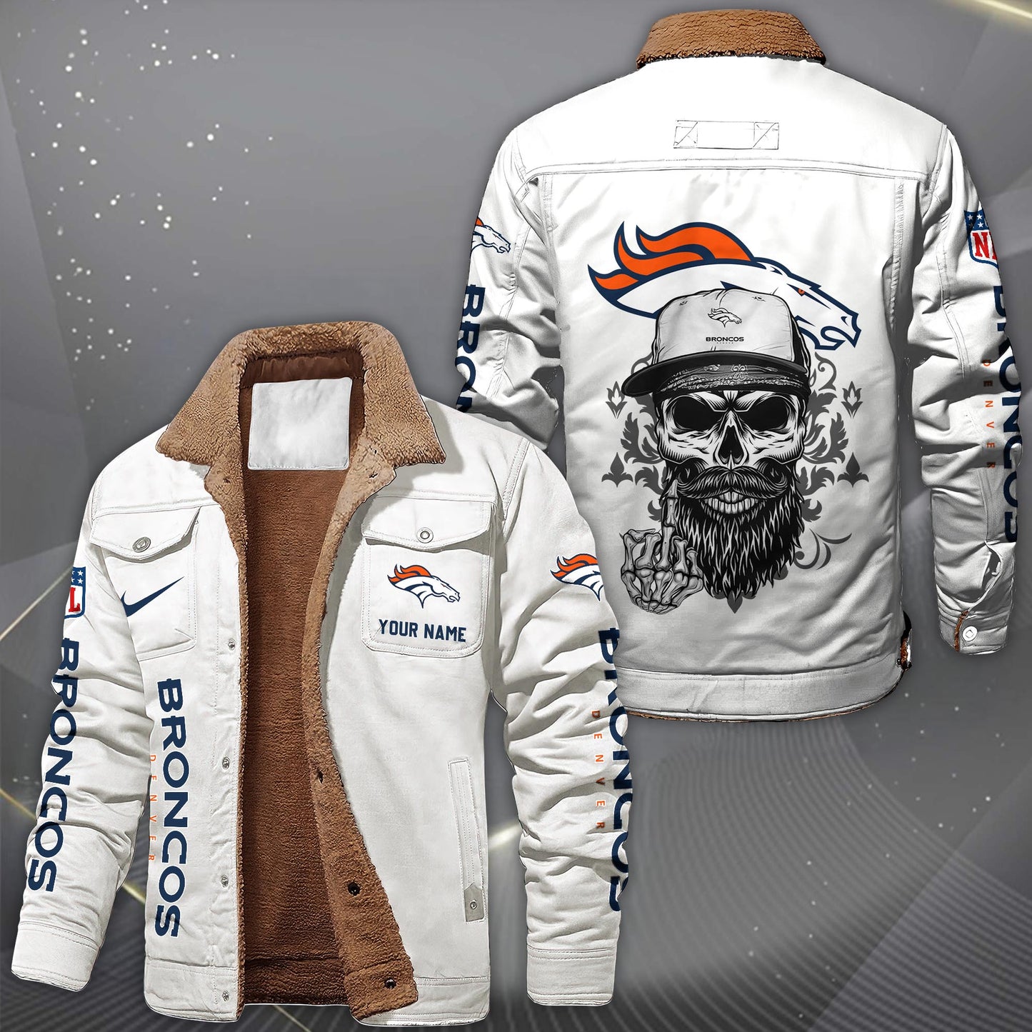 NFL x DEN Fleece Lined Cargo Jacket HLP