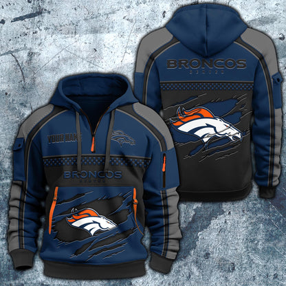 NFL x DEN Personalized Half-zip Hoodie HLP HLPHUONG