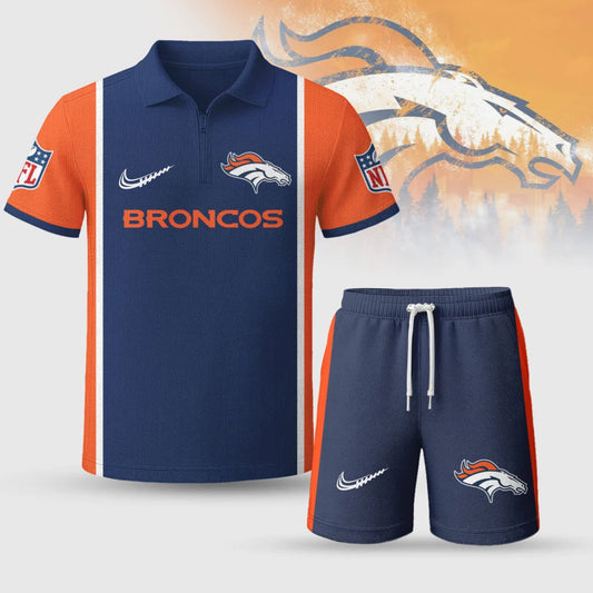 NFL x DEN Premium Combo Polo And Shorts V1 NAK NHM