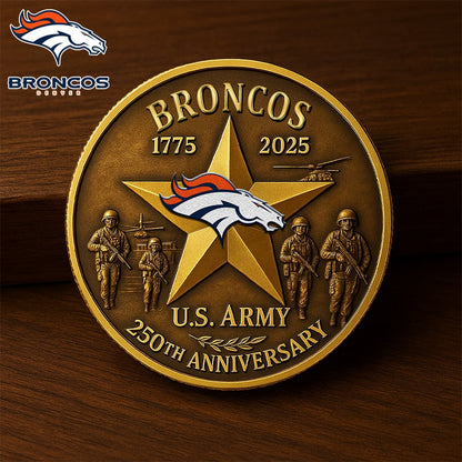 NFL X DEN Premium U.S Army Anniversary Coin HLP