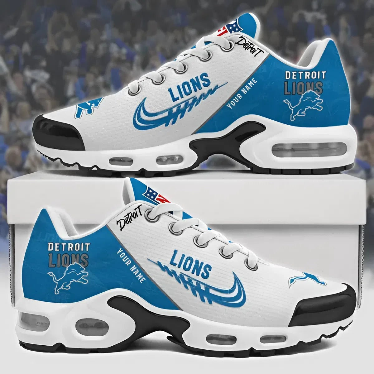 NFL x DET Customize Your Name Ver 28 Sport Shoes V1 NAK NHM