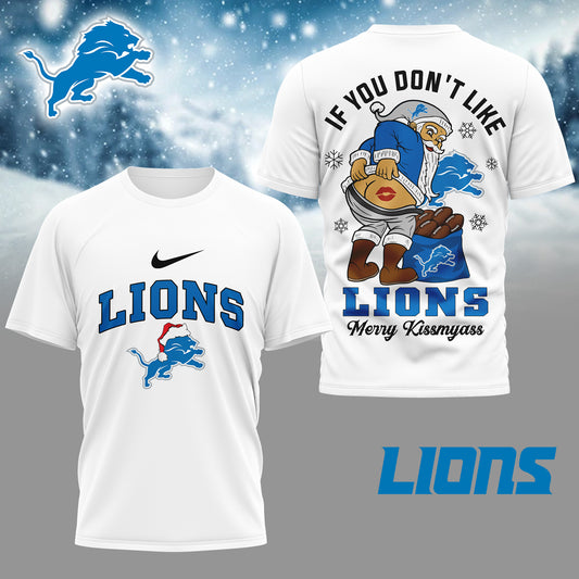 NFL x DET Funny Xmas 3D Shirt HLP