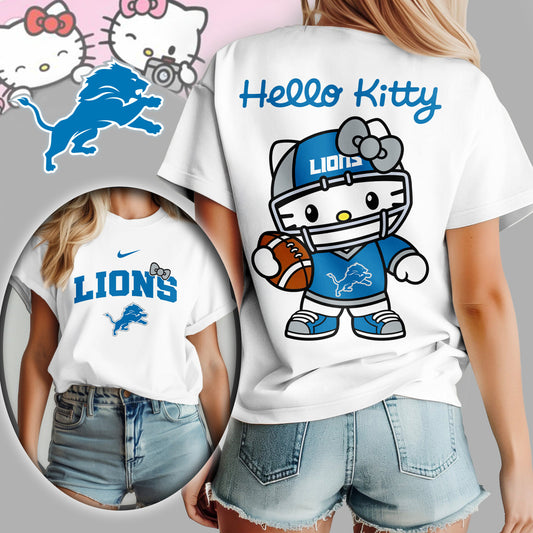 NFL x DET Hello Kitty Premium 3D Shirt HLP