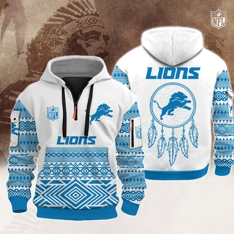 NFL x DET Native Half-zip Hoodie HLP