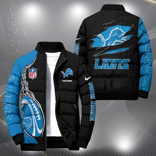 NFL x DET Personalized Puffer Jacket HLP