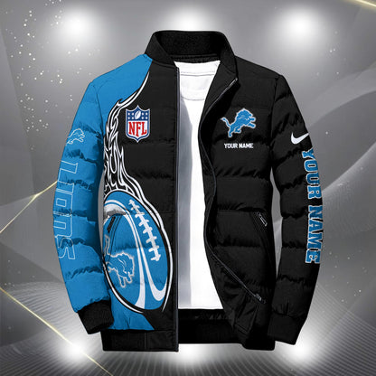 NFL x DET Personalized Puffer Jacket HLP