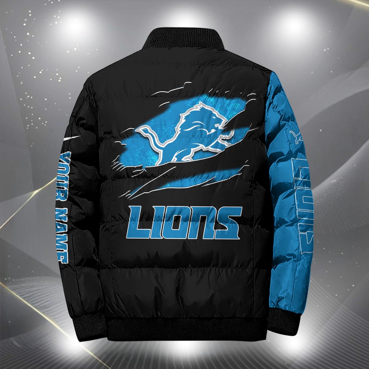 NFL x DET Personalized Puffer Jacket HLP