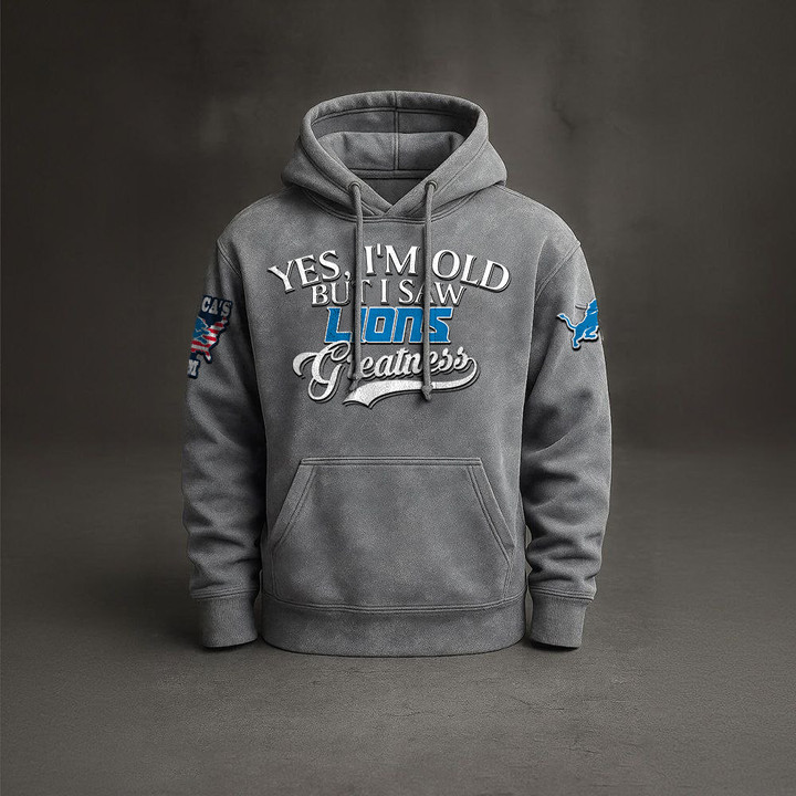 NFL x DET Retro Style Hoodie V1 NAK