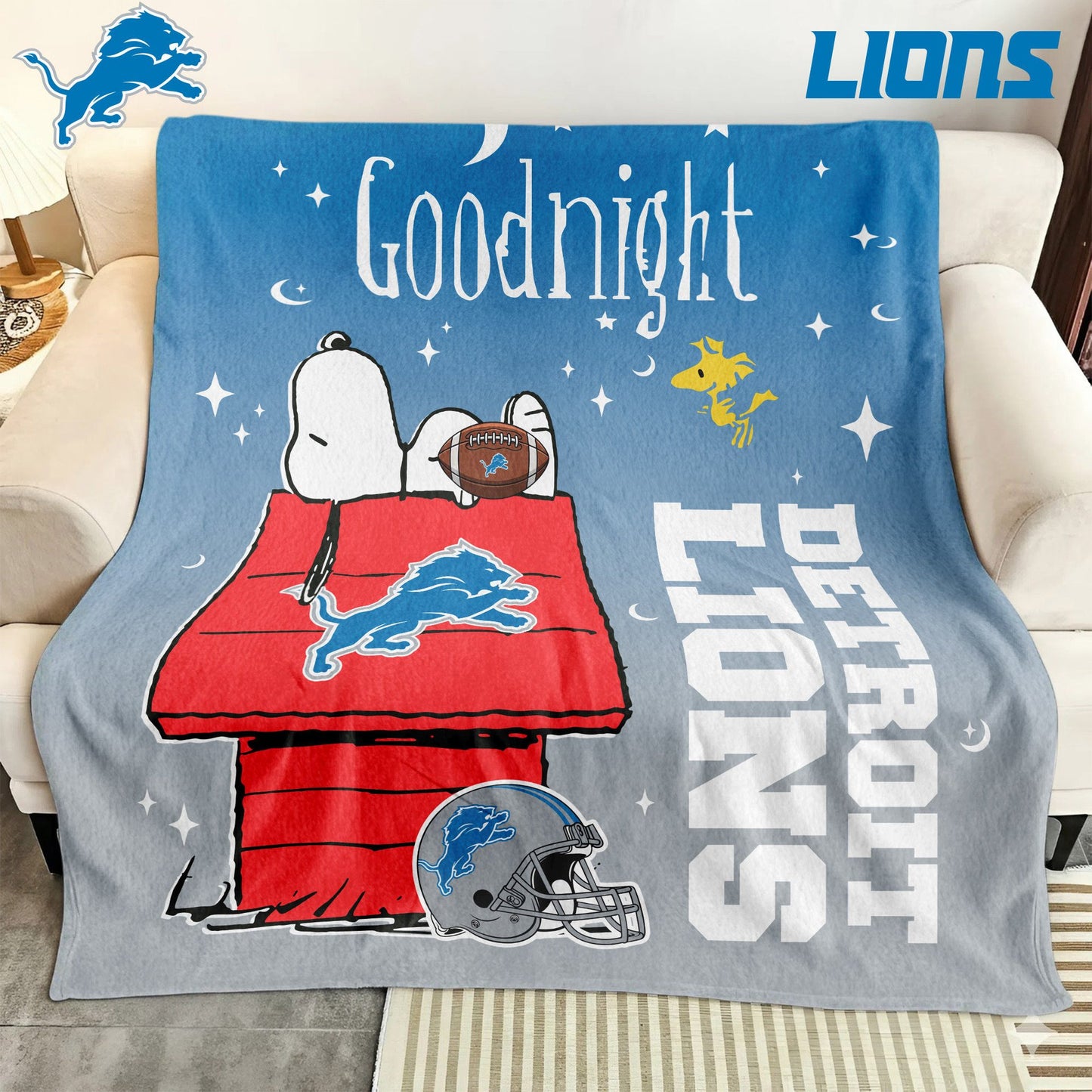 NFL x DET Snoopy Fan Blanket HLP 271025