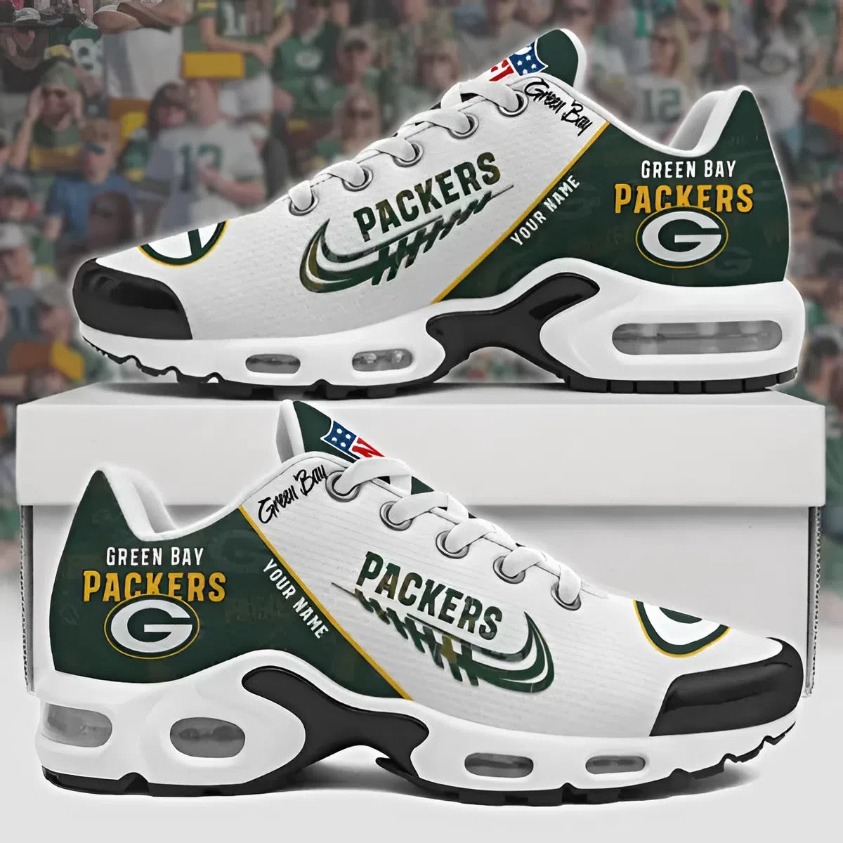 NFL x GB Customize Your Name Ver 28 Sport Shoes V1 NAK NHM