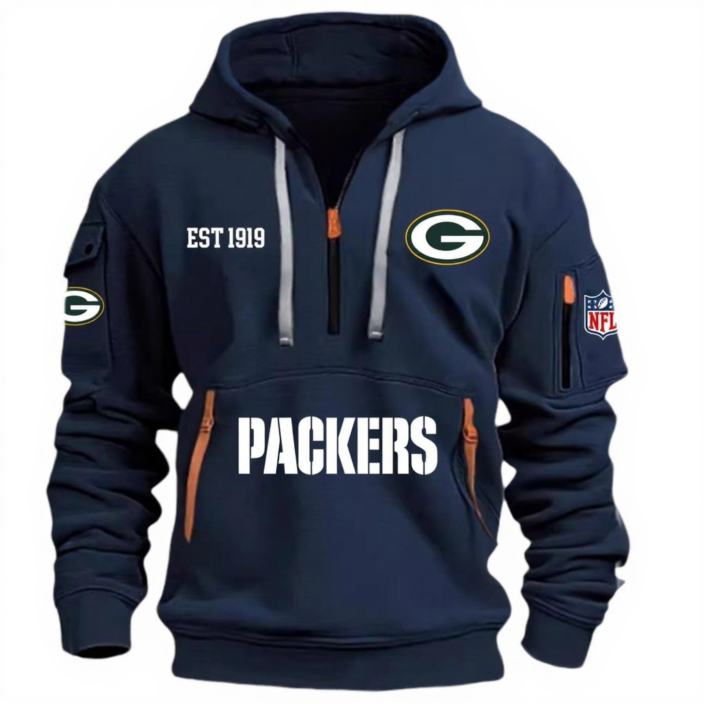 NFL x GB EST 1919 HOODIE HALF ZIPPER HLP