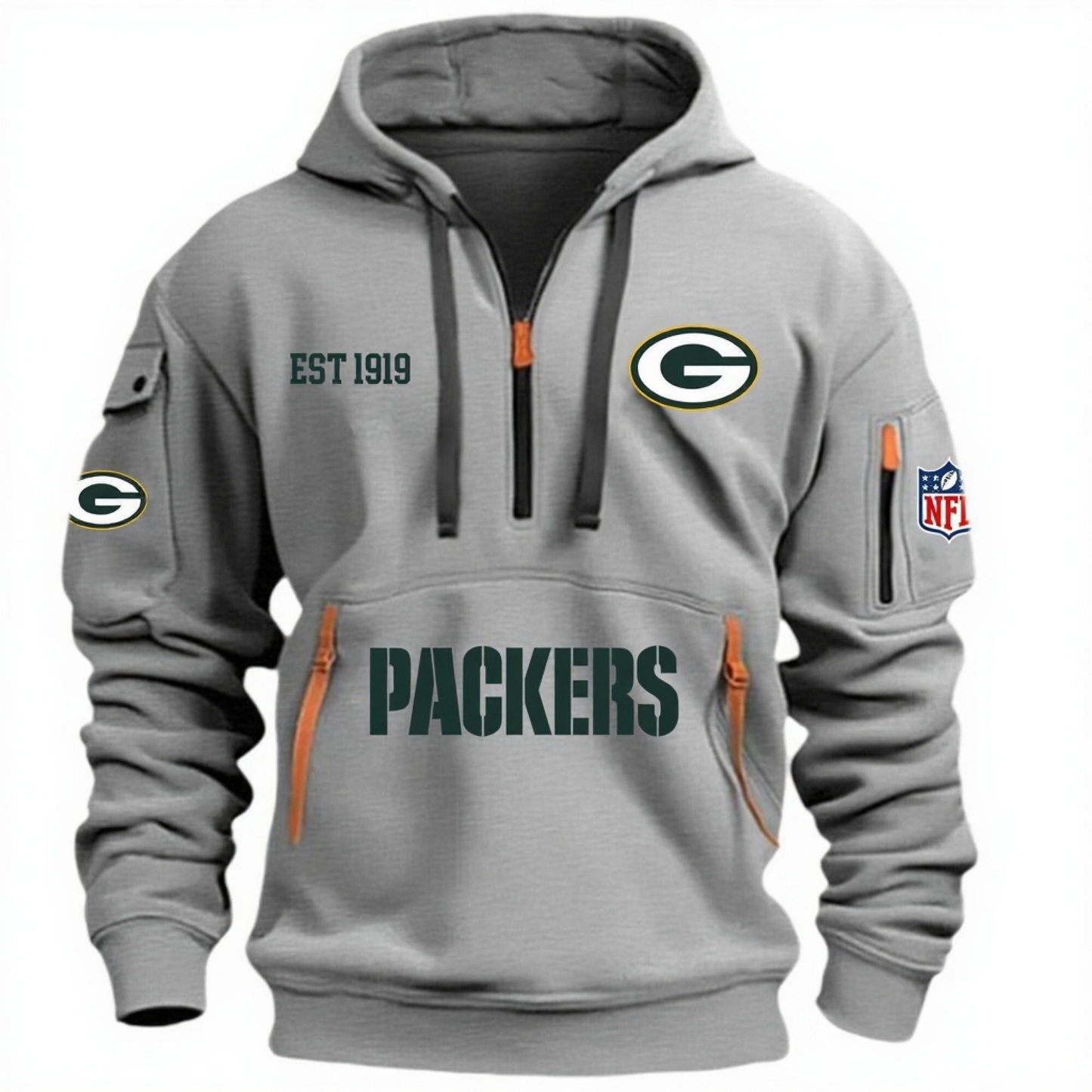 NFL x GB EST 1919 HOODIE HALF ZIPPER HLP