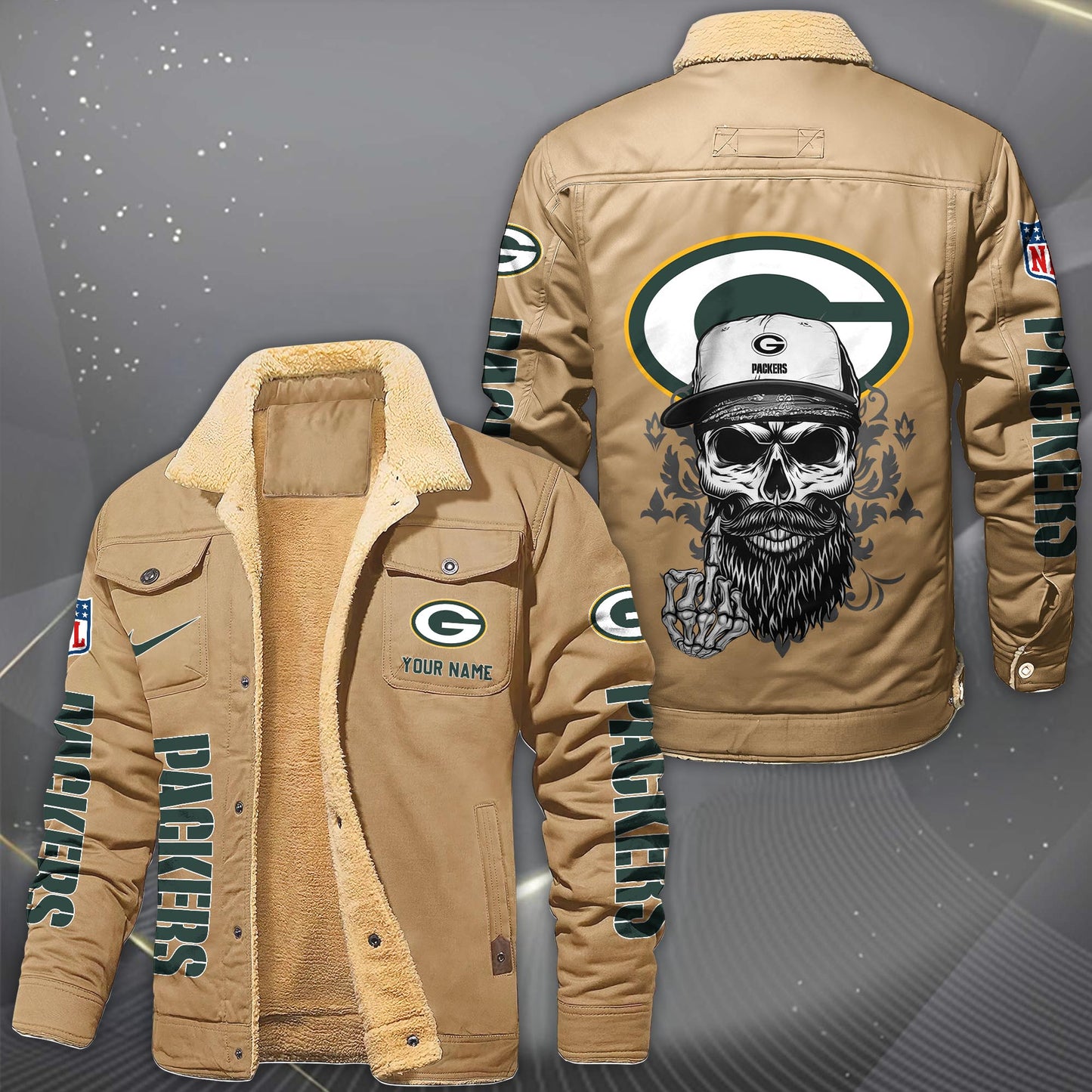 NFL x GB Fleece Lined Cargo Jacket HLP