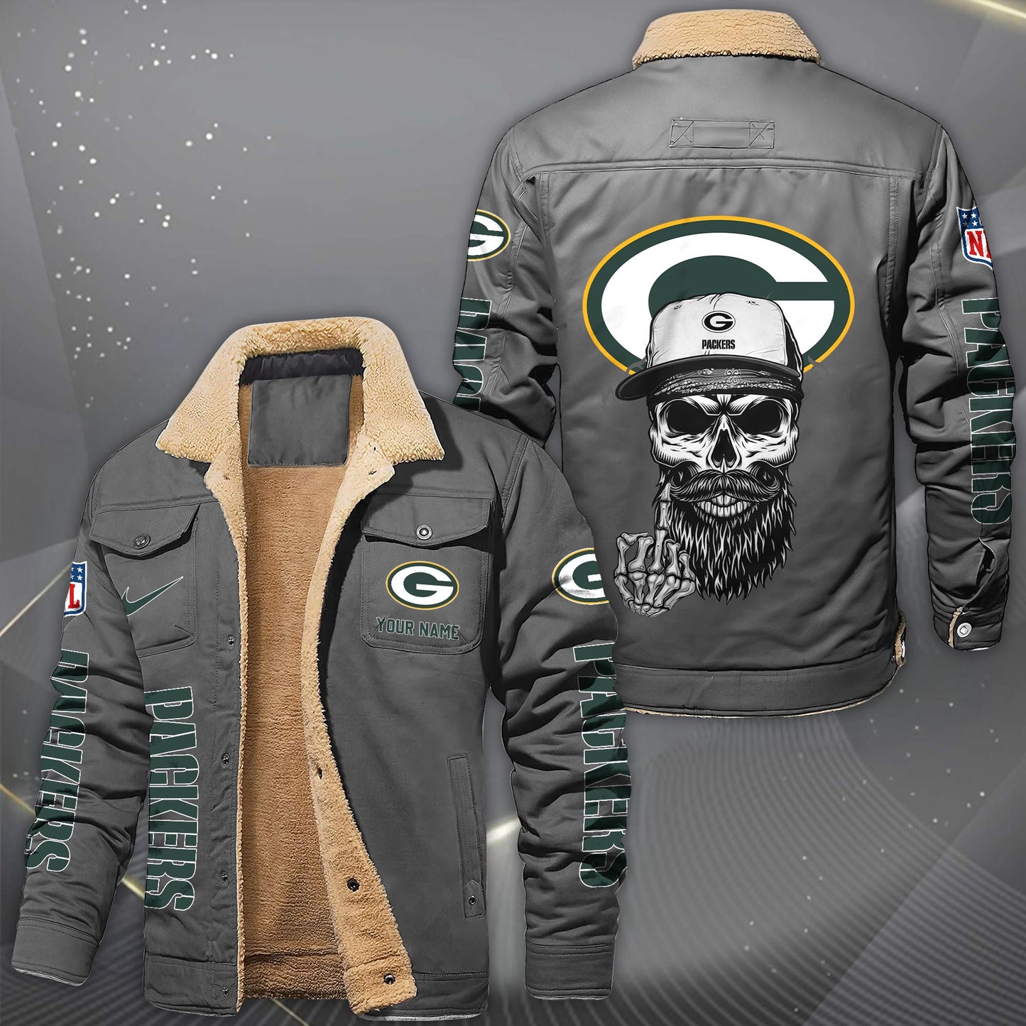 NFL x GB Fleece Lined Cargo Jacket HLP