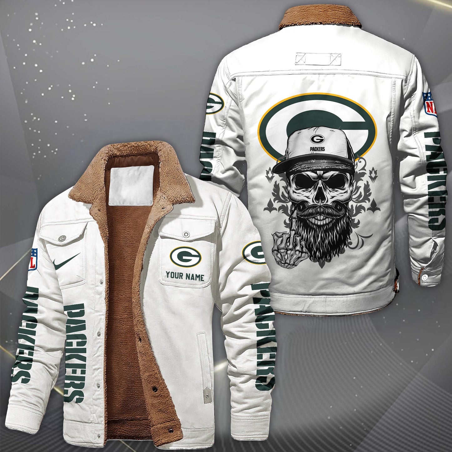 NFL x GB Fleece Lined Cargo Jacket HLP