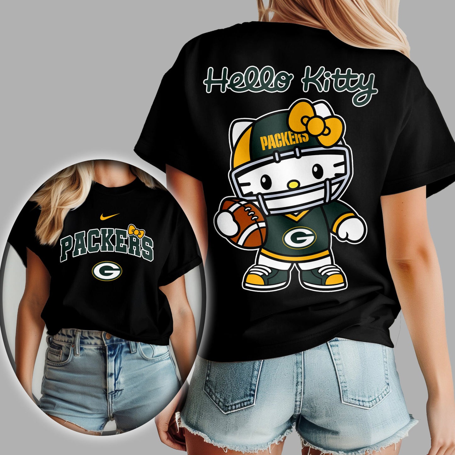 NFL x GB Hello Kitty Premium 3D Shirt HLP