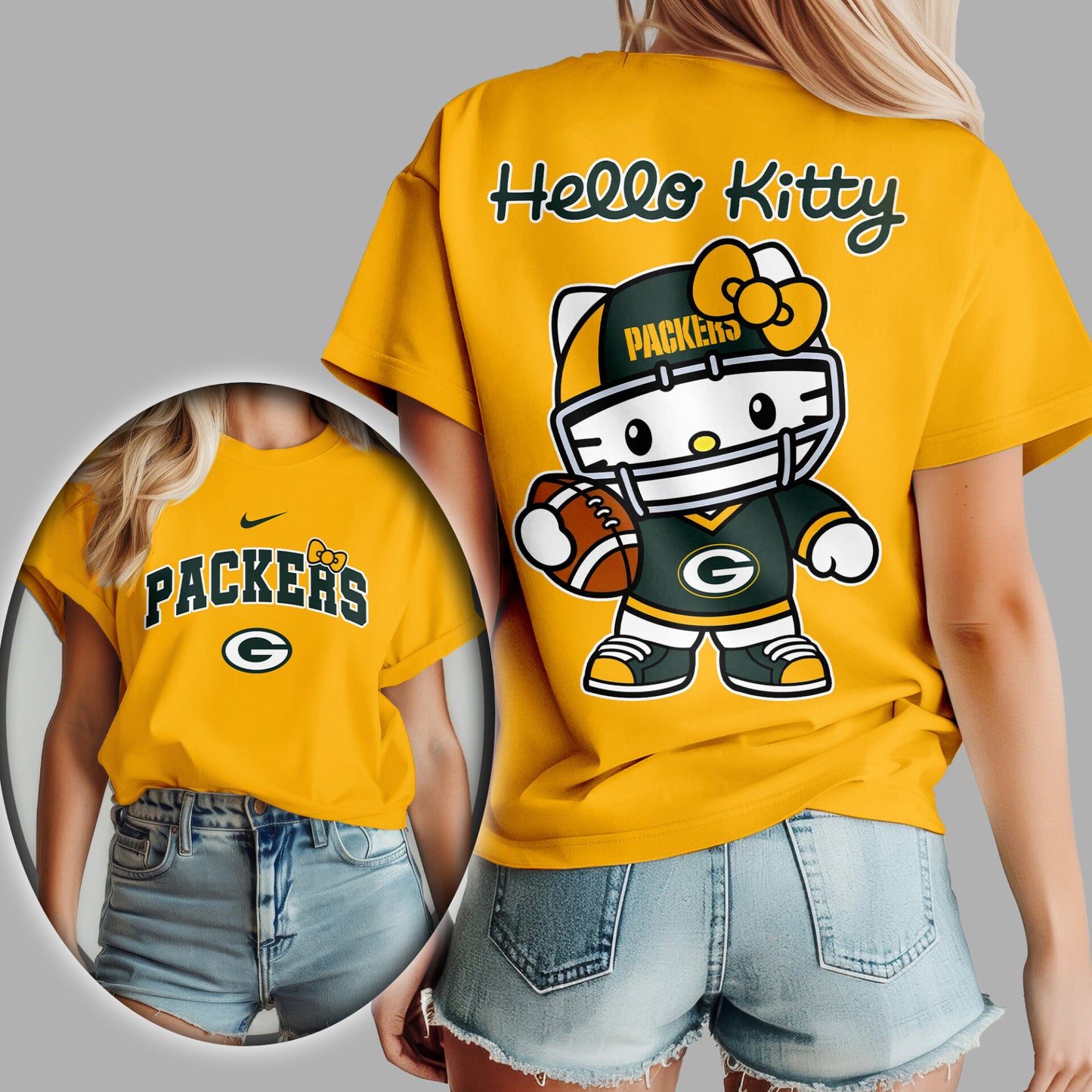NFL x GB Hello Kitty Premium 3D Shirt HLP