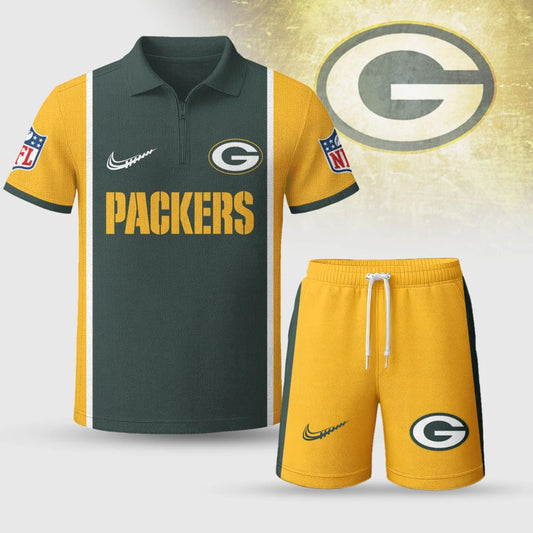 NFL x GB Premium Combo Polo And Shorts V1 NAK NHM