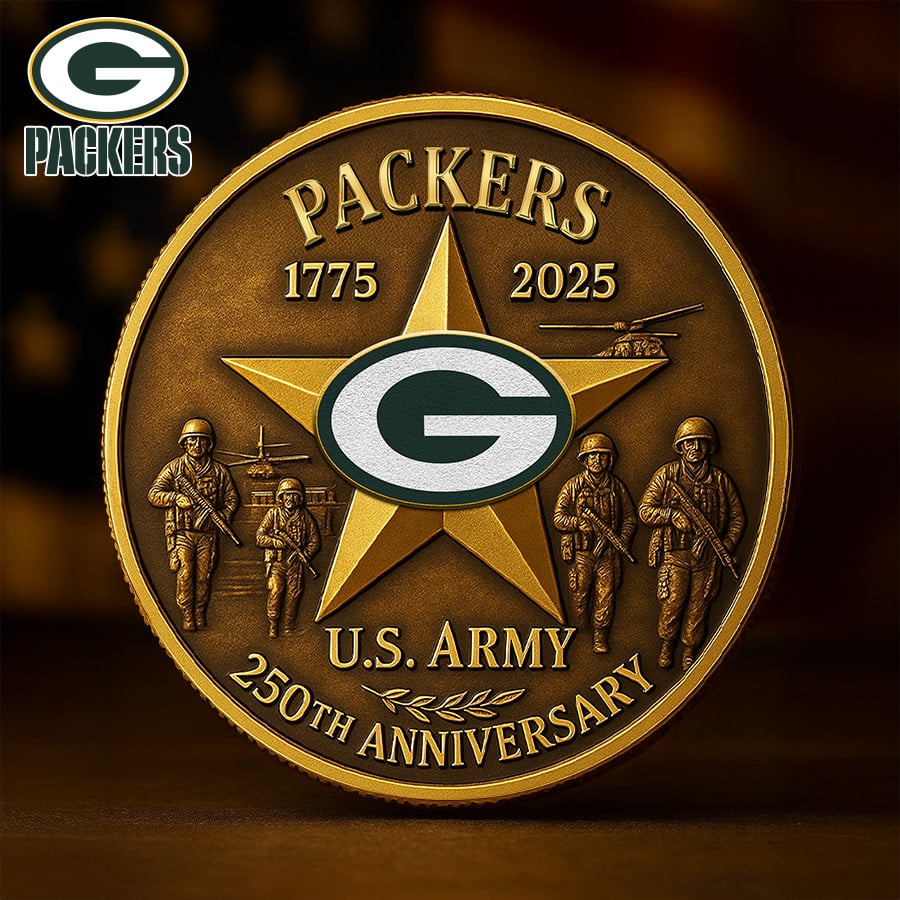 NFL X GB Premium U.S Army Anniversary Coin HLP