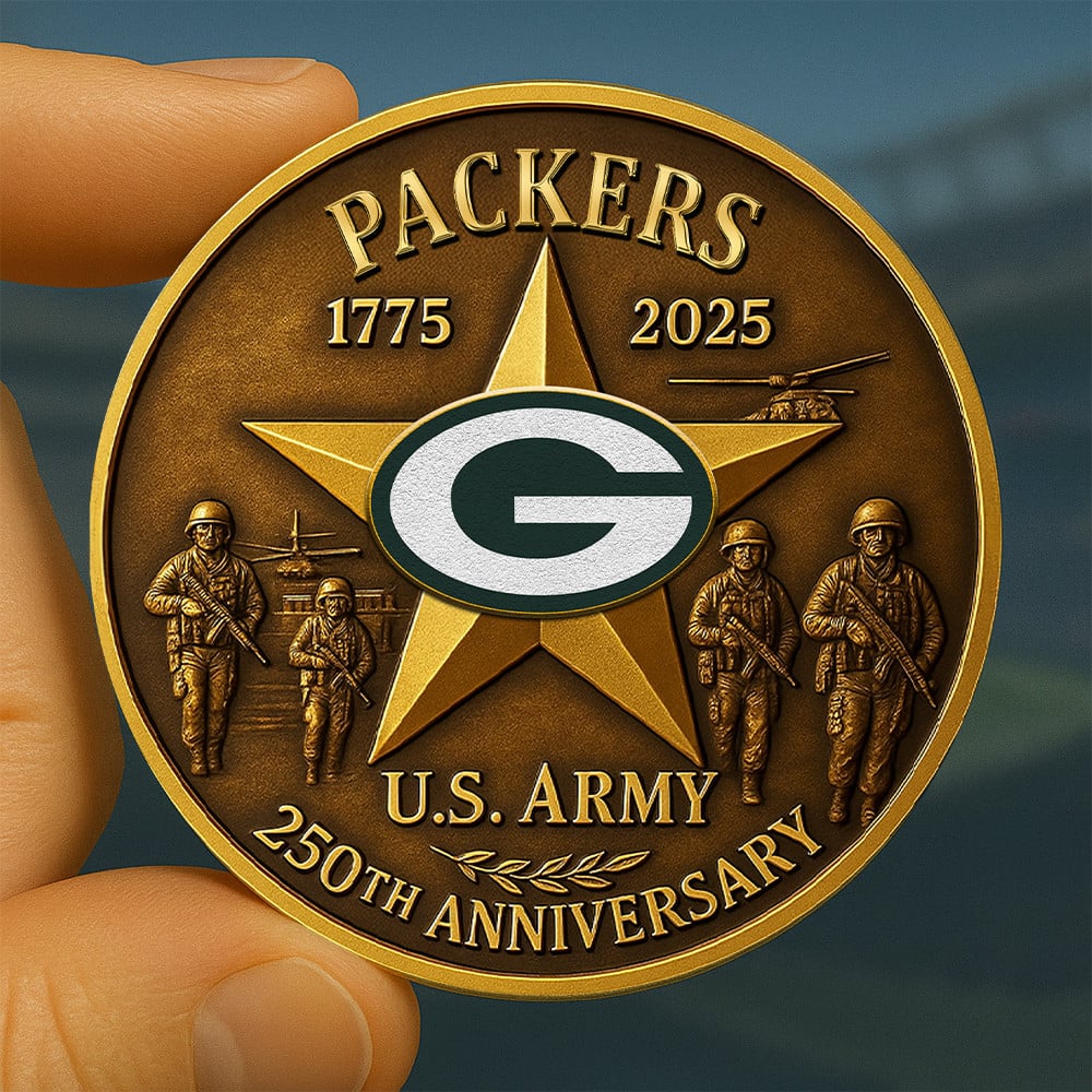 NFL X GB Premium U.S Army Anniversary Coin HLP