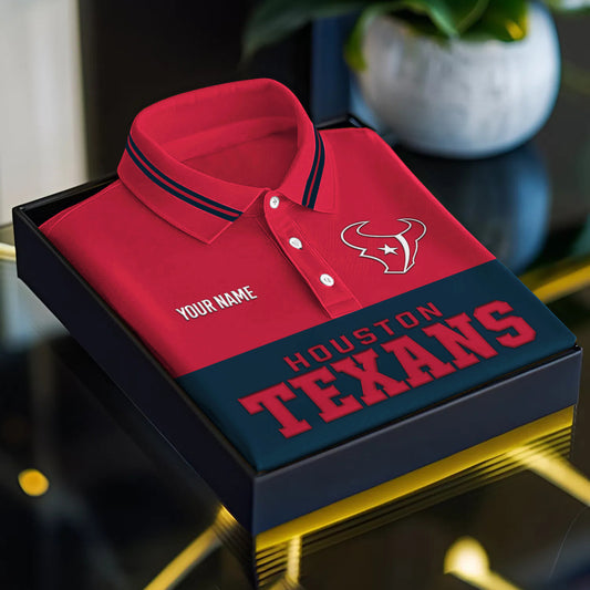 NFL x HOU Full Team 3D Printed Classic Polo Shirt V1 NAK NHM