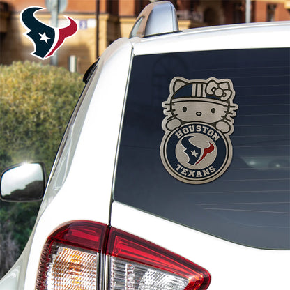 NFL x HOU Hello Kitty Car Badge Sticker HLP
