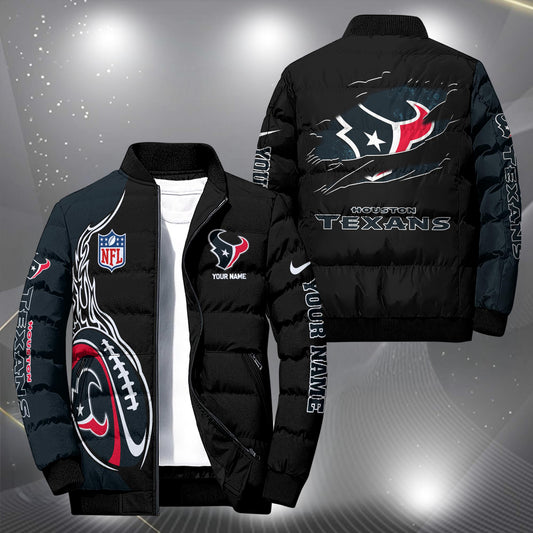 NFL x HOU Personalized Puffer Jacket HLP