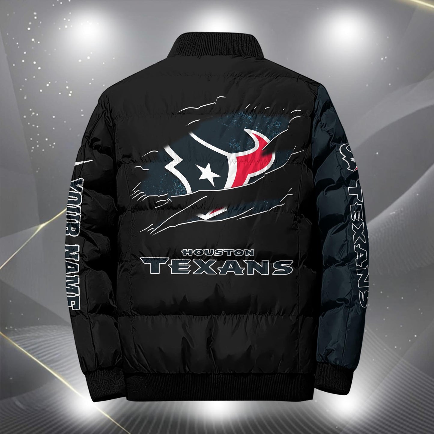 NFL x HOU Personalized Puffer Jacket HLP